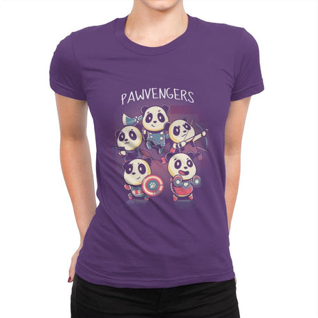 Pawvengers - Womens Premium T-Shirts RIPT Apparel Small / Purple Rush