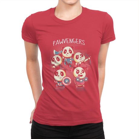 Pawvengers - Womens Premium T-Shirts RIPT Apparel Small / Red