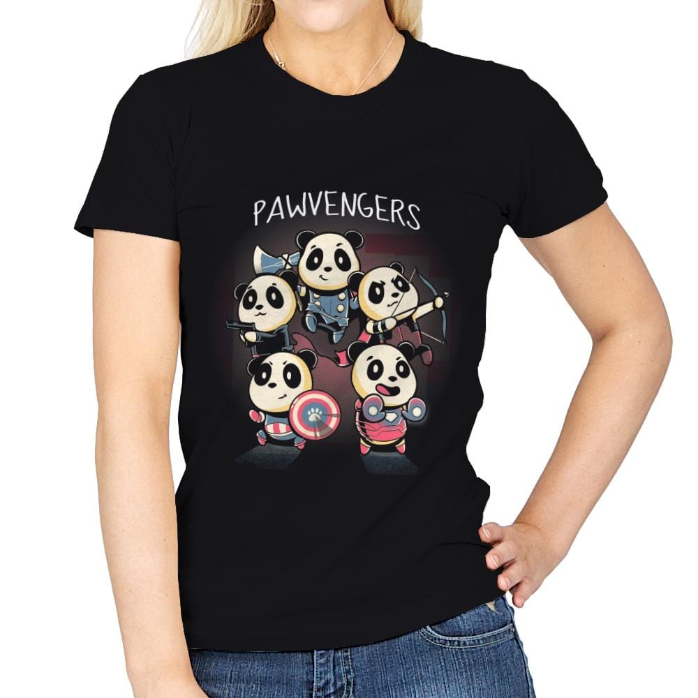 Pawvengers - Womens T-Shirts RIPT Apparel Small / Black