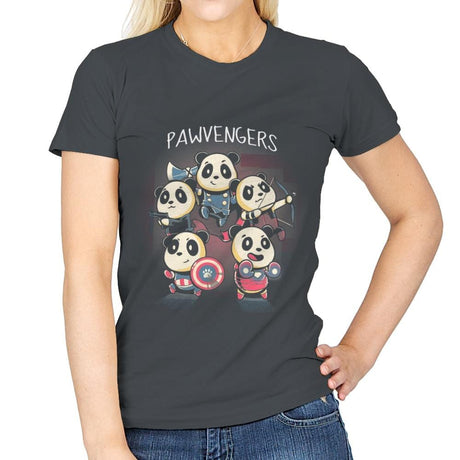 Pawvengers - Womens T-Shirts RIPT Apparel Small / Charcoal