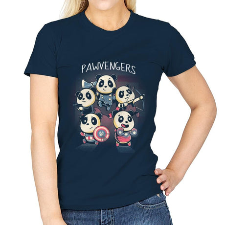 Pawvengers - Womens T-Shirts RIPT Apparel Small / Navy