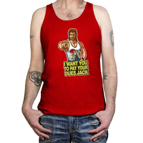 Pay Your Dues - Tanktop Tanktop RIPT Apparel X-Small / Red