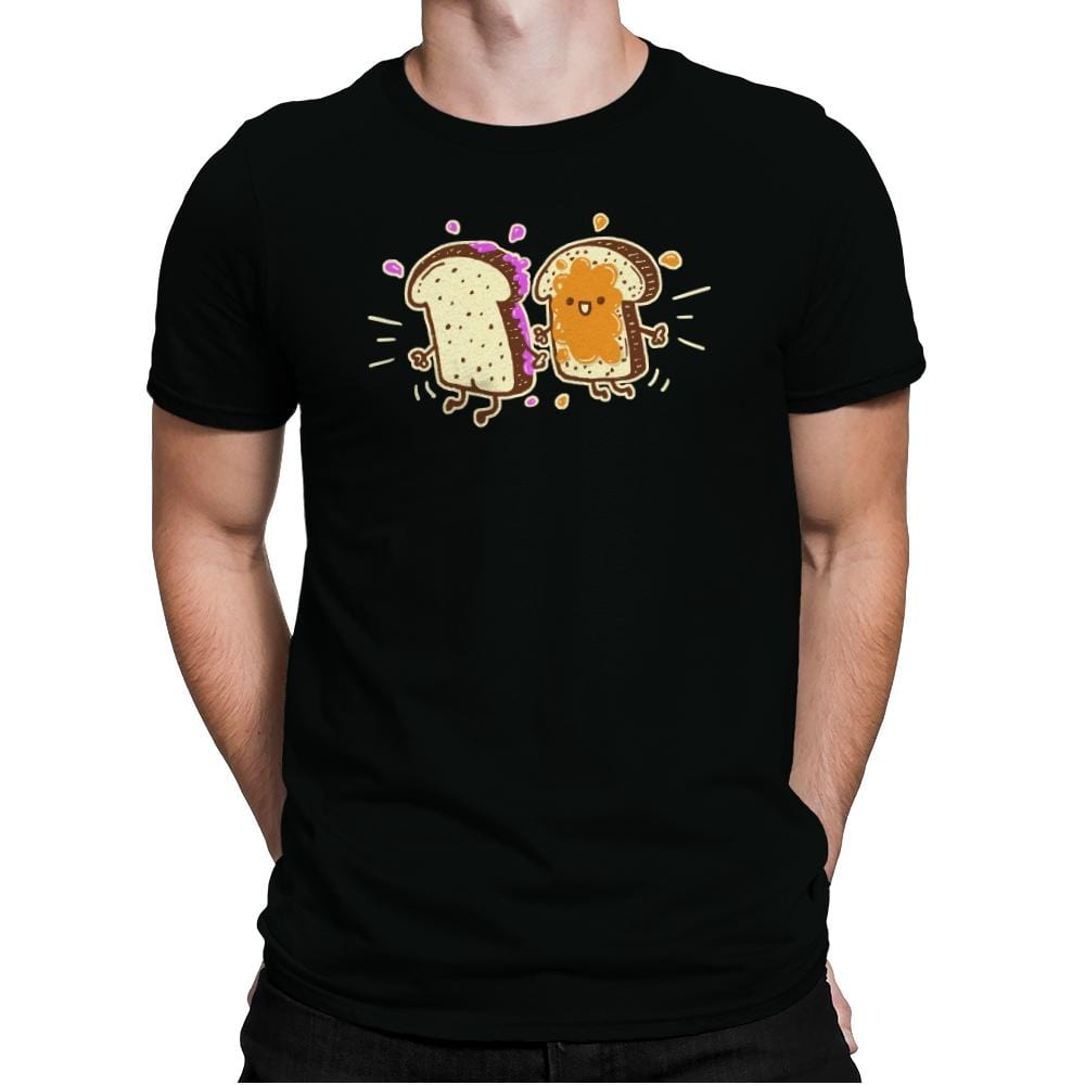 PB & J - Mens Premium T-Shirts RIPT Apparel Small / Black