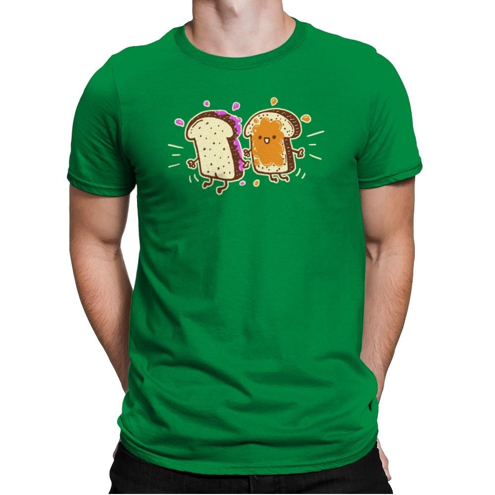 PB & J - Mens Premium T-Shirts RIPT Apparel Small / Kelly