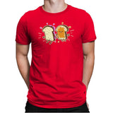 PB & J - Mens Premium T-Shirts RIPT Apparel Small / Red