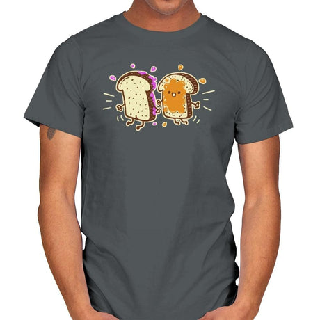 PB & J - Mens T-Shirts RIPT Apparel Small / Charcoal