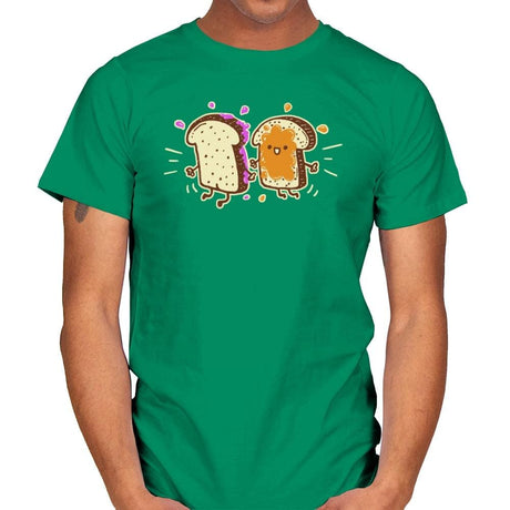 PB & J - Mens T-Shirts RIPT Apparel Small / Kelly