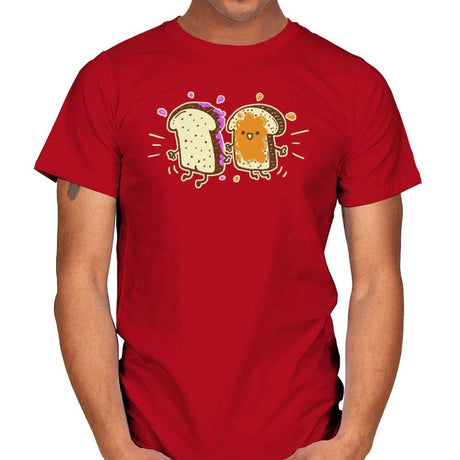 PB & J - Mens T-Shirts RIPT Apparel Small / Red