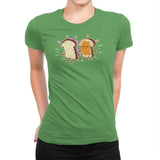 PB & J - Womens Premium T-Shirts RIPT Apparel Small / Kelly