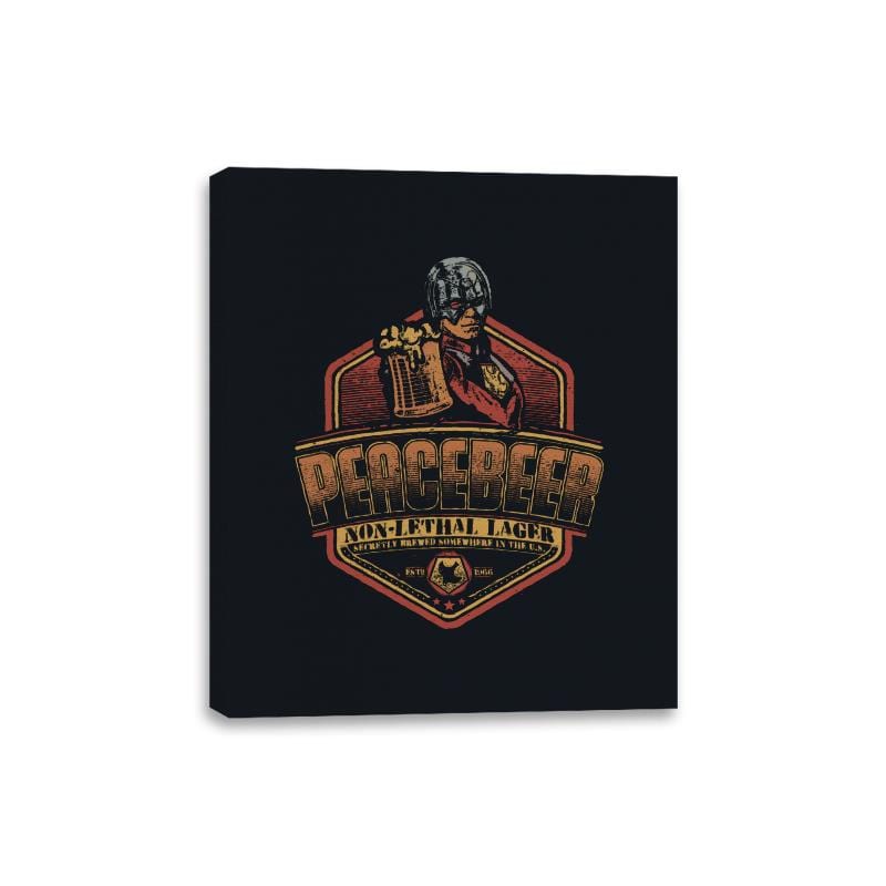 Peace Beer - Canvas Wraps Canvas Wraps RIPT Apparel 8x10 / Black
