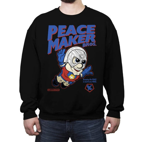 Peace Bros - Crew Neck Sweatshirt Crew Neck Sweatshirt RIPT Apparel Small / Black