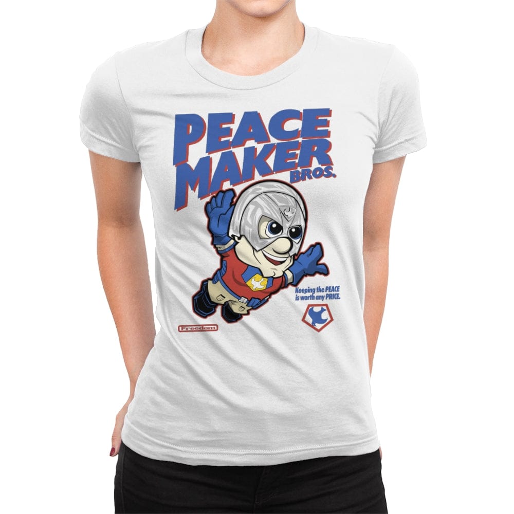 Peace Bros - Womens Premium T-Shirts RIPT Apparel Small / White