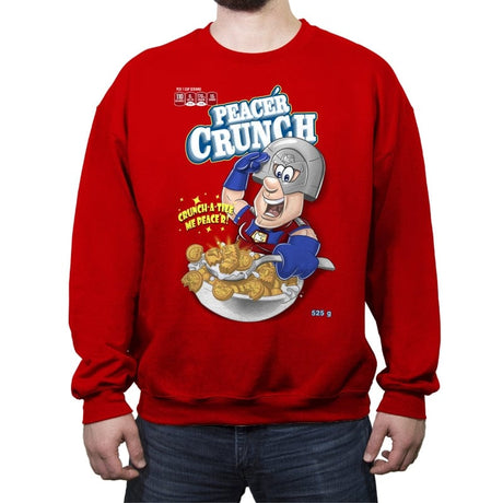 Peace´r Crunch - Crew Neck Sweatshirt Crew Neck Sweatshirt RIPT Apparel Small / Red
