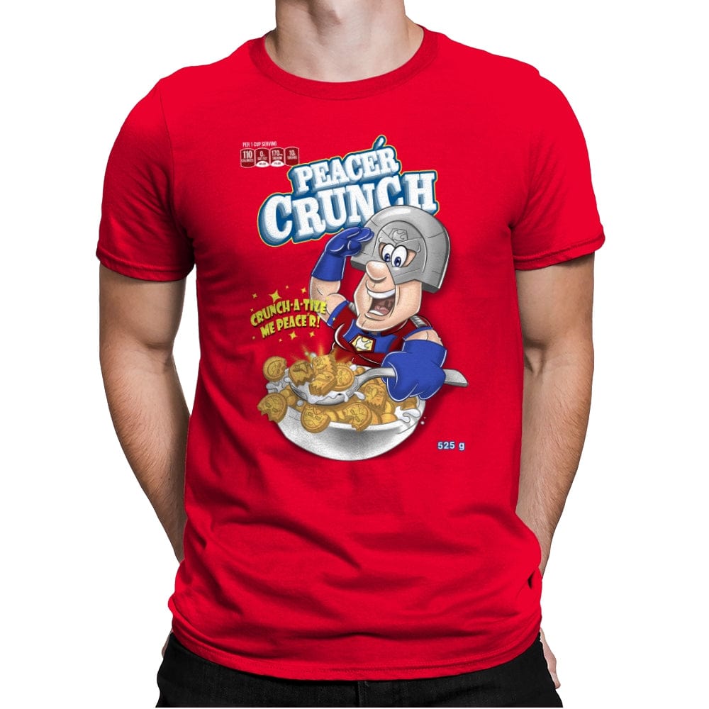 Peace´r Crunch - Mens Premium T-Shirts RIPT Apparel Small / Red