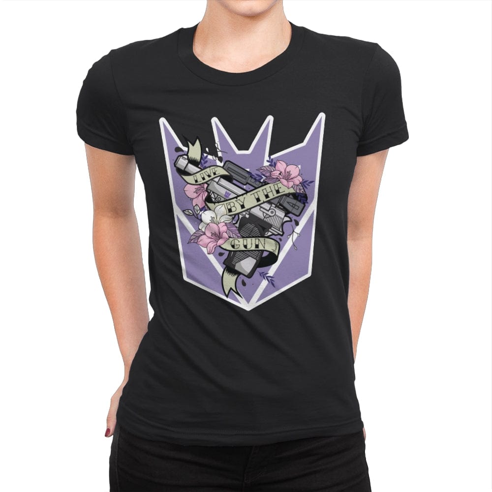 Peace Through Tyranny - Womens Premium T-Shirts RIPT Apparel Small / Black