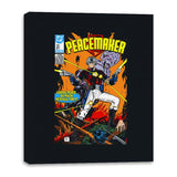 Peacemaker Comic - Canvas Wraps Canvas Wraps RIPT Apparel 16x20 / Black