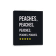 Peaches, Five Stars - Canvas Wraps Canvas Wraps RIPT Apparel 8x10 / Black