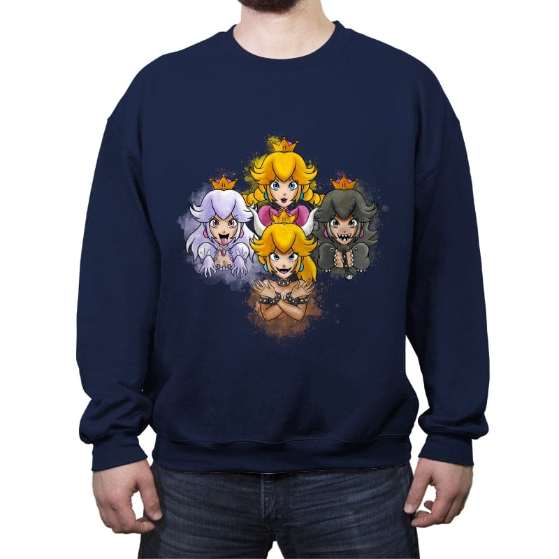 Peaches Rhapsody - Crew Neck Sweatshirt Crew Neck Sweatshirt RIPT Apparel Small / Navy