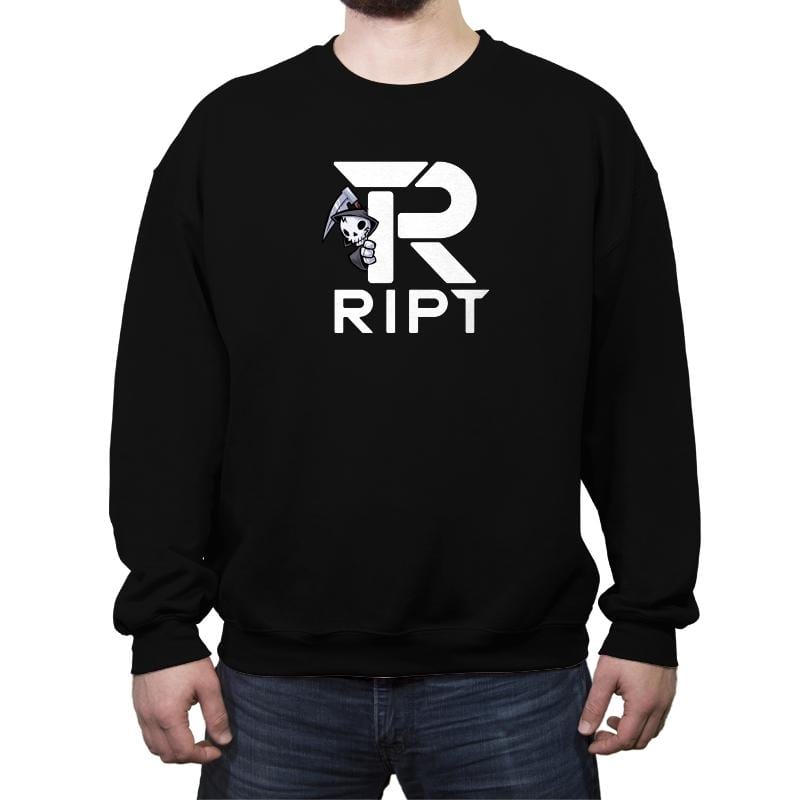 Peaking Reaper - Crew Neck Sweatshirt Crew Neck Sweatshirt RIPT Apparel Small / Black