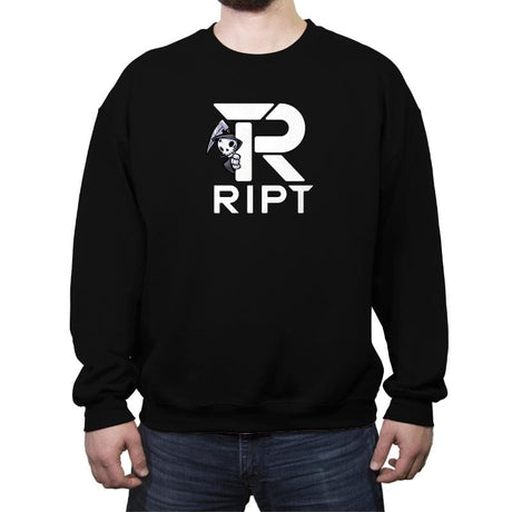 Peaking Reaper - Crew Neck Sweatshirt Crew Neck Sweatshirt RIPT Apparel Small / Black
