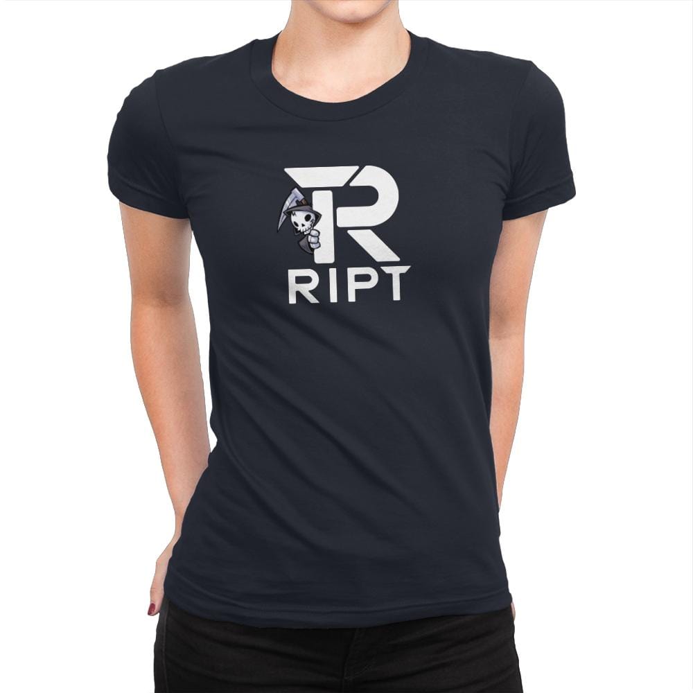 Peaking Reaper - Womens Premium T-Shirts RIPT Apparel Small / Midnight Navy