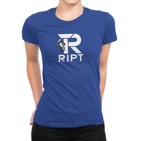 Peaking Reaper - Womens Premium T-Shirts RIPT Apparel Small / Royal