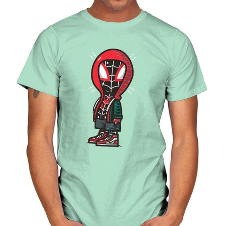 Peanut Spida - Mens T-Shirts RIPT Apparel Small / Mint Green