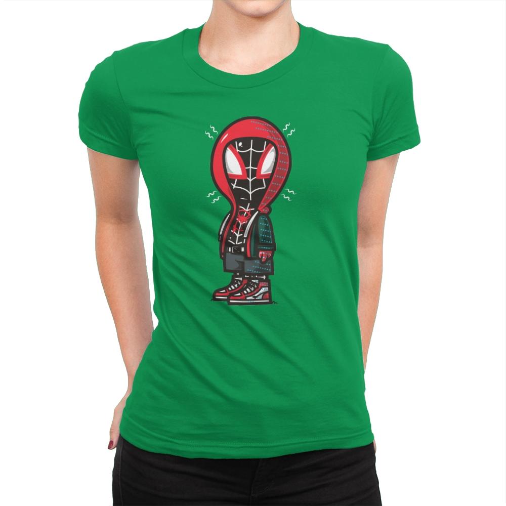 Peanut Spida - Womens Premium T-Shirts RIPT Apparel Small / Kelly Green