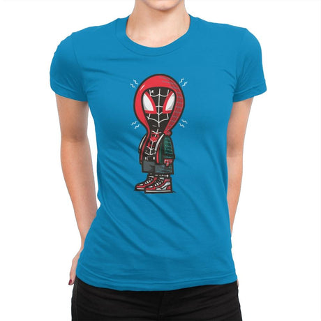 Peanut Spida - Womens Premium T-Shirts RIPT Apparel Small / Turquoise