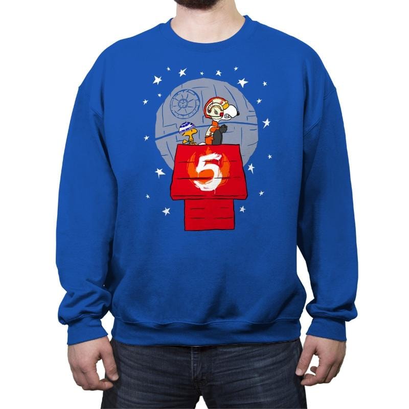 Peanut Squadron - Crew Neck Sweatshirt Crew Neck Sweatshirt RIPT Apparel Small / Royal