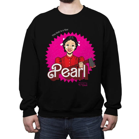 Pearl - Crew Neck Sweatshirt Crew Neck Sweatshirt RIPT Apparel Small / Black