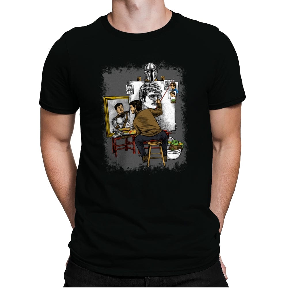 Pedro Triple Self Potrait - Mens Premium T-Shirts RIPT Apparel Small / Black