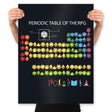 Periodic Table of the RPG - Prints Posters RIPT Apparel 18x24 / Black