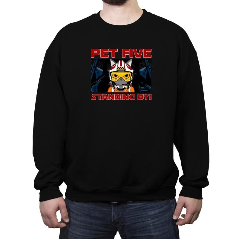 Pet Five - Crew Neck Sweatshirt Crew Neck Sweatshirt RIPT Apparel Small / Black