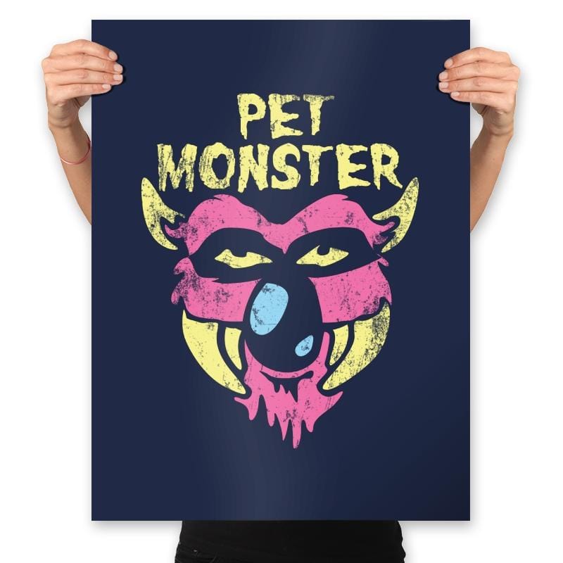 Pet Monster - Prints Posters RIPT Apparel 18x24 / Navy
