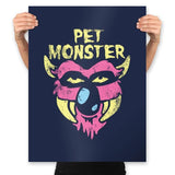 Pet Monster - Prints Posters RIPT Apparel 18x24 / Navy
