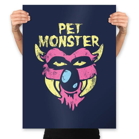 Pet Monster - Prints Posters RIPT Apparel 18x24 / Navy