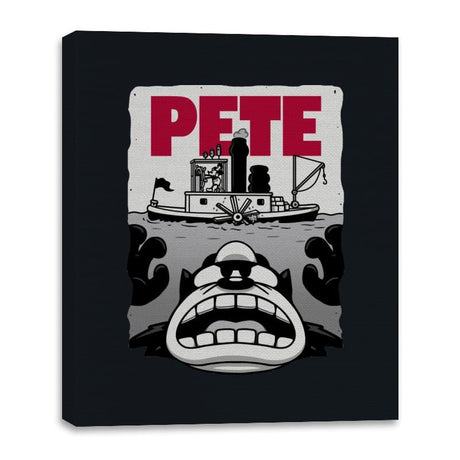 Pete! - Canvas Wraps Canvas Wraps RIPT Apparel 16x20 / Black