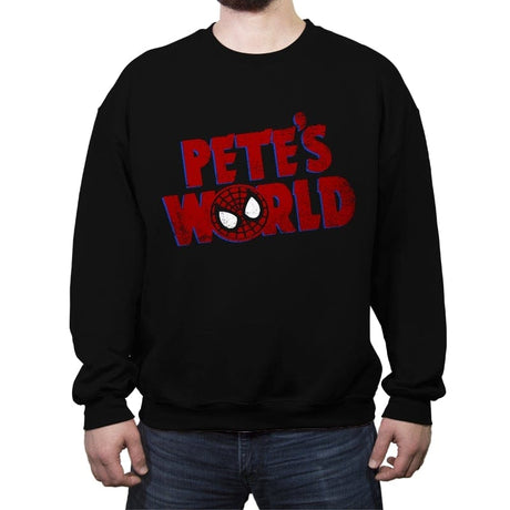 Pete's World - Crew Neck Sweatshirt Crew Neck Sweatshirt RIPT Apparel Small / Black