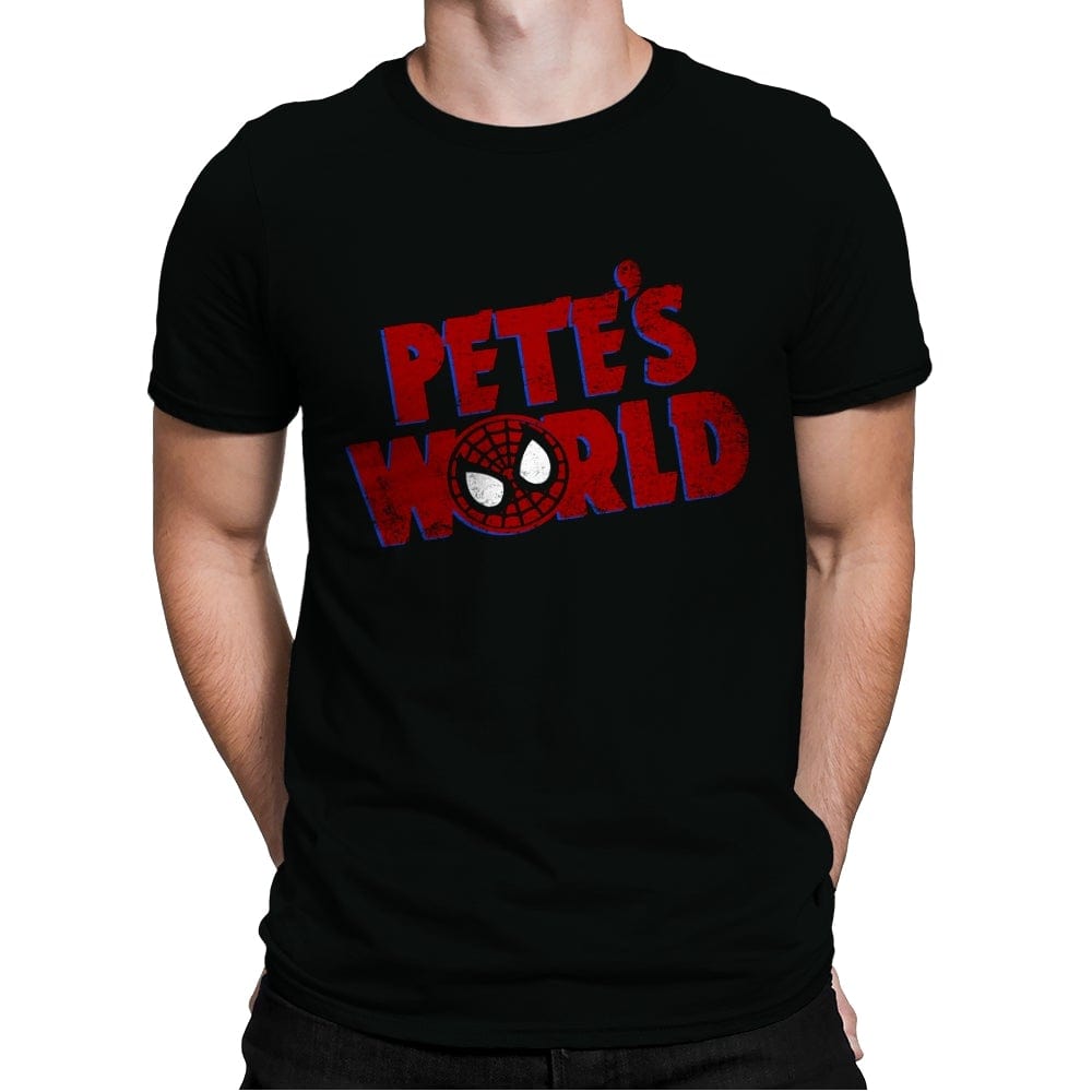 Pete's World - Mens Premium T-Shirts RIPT Apparel Small / Black