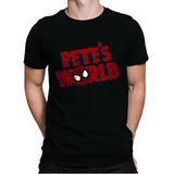 Pete's World - Mens Premium T-Shirts RIPT Apparel Small / Black