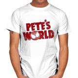 Pete's World - Mens T-Shirts RIPT Apparel Small / White