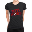 Pete's World - Womens Premium T-Shirts RIPT Apparel Small / Black
