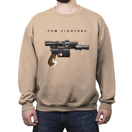 Pew Fighters - Crew Neck Sweatshirt Crew Neck Sweatshirt RIPT Apparel Small / Sand
