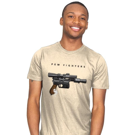 Pew Fighters - Mens T-Shirts RIPT Apparel Small / Natural
