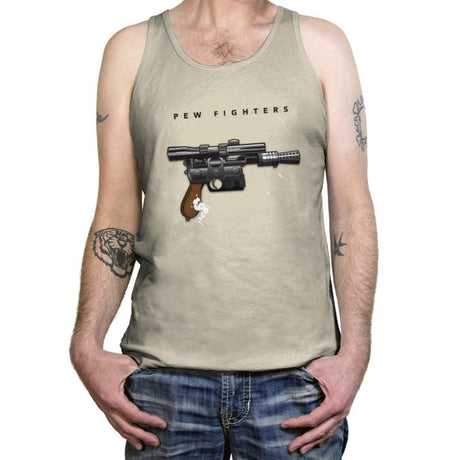 Pew Fighters - Tanktop Tanktop RIPT Apparel X-Small / Oatmeal Triblend