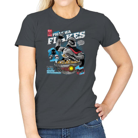 Phasma Flakes Exclusive - Womens T-Shirts RIPT Apparel Small / Charcoal