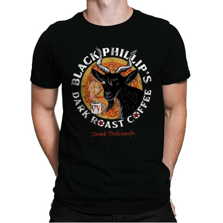 Phillip's Dark Roast - Mens Premium T-Shirts RIPT Apparel Small / Black