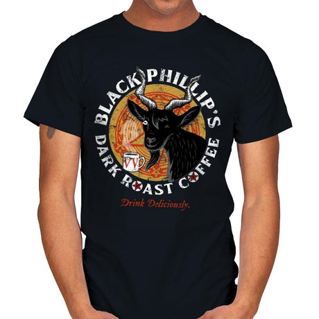 Phillip's Dark Roast - Mens T-Shirts RIPT Apparel Small / Black