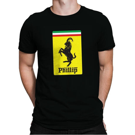 Phillip v Ferrari - Mens Premium T-Shirts RIPT Apparel Small / Black